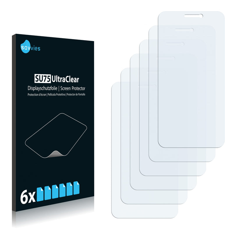6x Savvies SU75 Screen Protector for Cubot P5