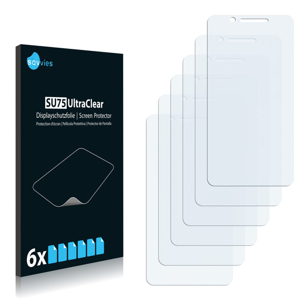 6x Savvies SU75 Screen Protector for Cubot M6589