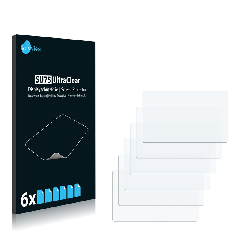 6x Savvies SU75 Screen Protector for Uconnect 5.0 (Fiat 500L)