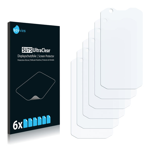 6x Savvies SU75 Screen Protector for GoClever Quantum3 550