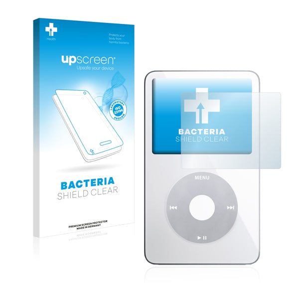 upscreen Bacteria Shield Clear Premium Antibacterial Screen Protector for Apple iPod classic video Display (5th. generation)
