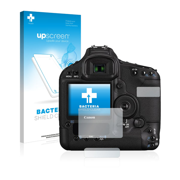 upscreen Bacteria Shield Clear Premium Antibacterial Screen Protector for Canon EOS 1D Mark III