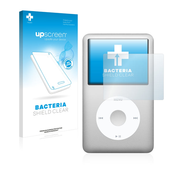 upscreen Bacteria Shield Clear Premium Antibacterial Screen Protector for Apple iPod Classic (6th. generation)