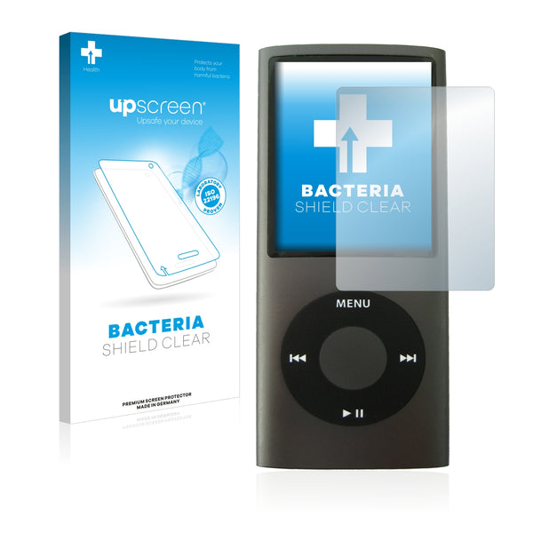 upscreen Bacteria Shield Clear Premium Antibacterial Screen Protector for Apple iPod nano (4th generation)
