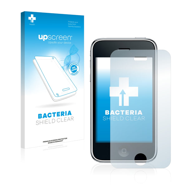 upscreen Bacteria Shield Clear Premium Antibacterial Screen Protector for Apple iPhone 3GS