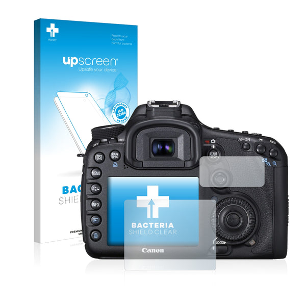 upscreen Bacteria Shield Clear Premium Antibacterial Screen Protector for Canon EOS 7D