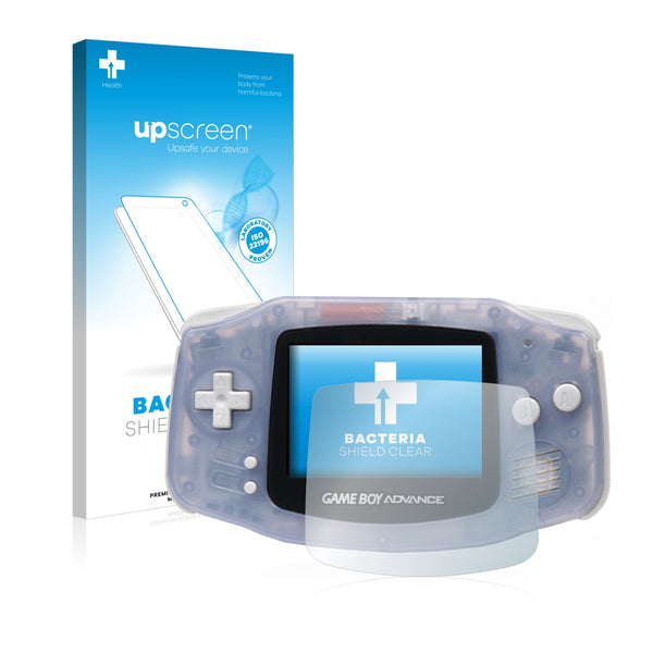upscreen Bacteria Shield Clear Premium Antibacterial Screen Protector for Nintendo Gameboy Advance GBA