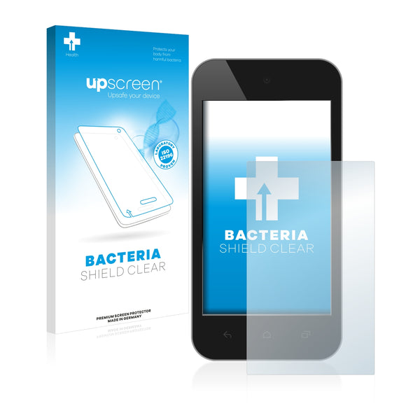 upscreen Bacteria Shield Clear Premium Antibacterial Screen Protector for Standard sizes with 2.4 inch Displays [36.98 mm x 49.29 mm, 4:3]