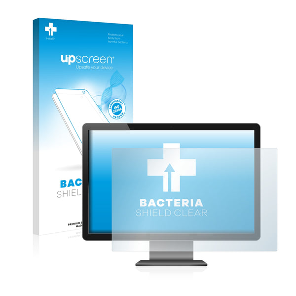upscreen Bacteria Shield Clear Premium Antibacterial Screen Protector for Flat panel monitors with 10.1 inch Displays [221 mm x 130 mm, 15:9]