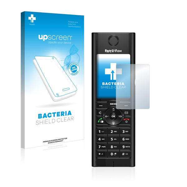 upscreen Bacteria Shield Clear Premium Antibacterial Screen Protector for AVM Fritz!Fon MT-F