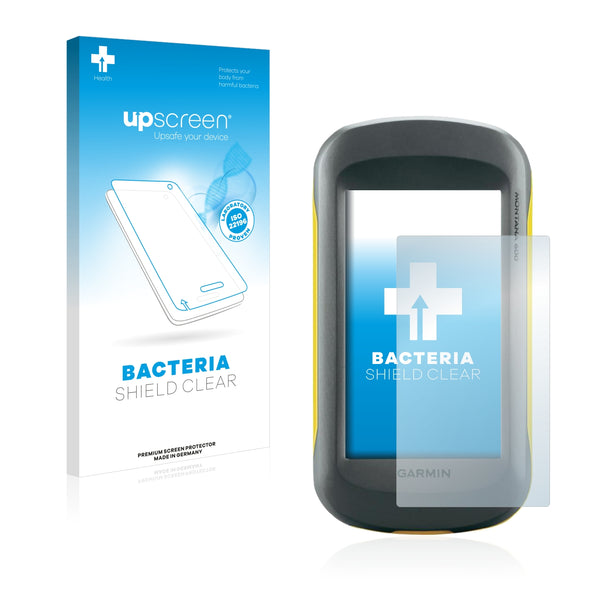 upscreen Bacteria Shield Clear Premium Antibacterial Screen Protector for Garmin Montana 600