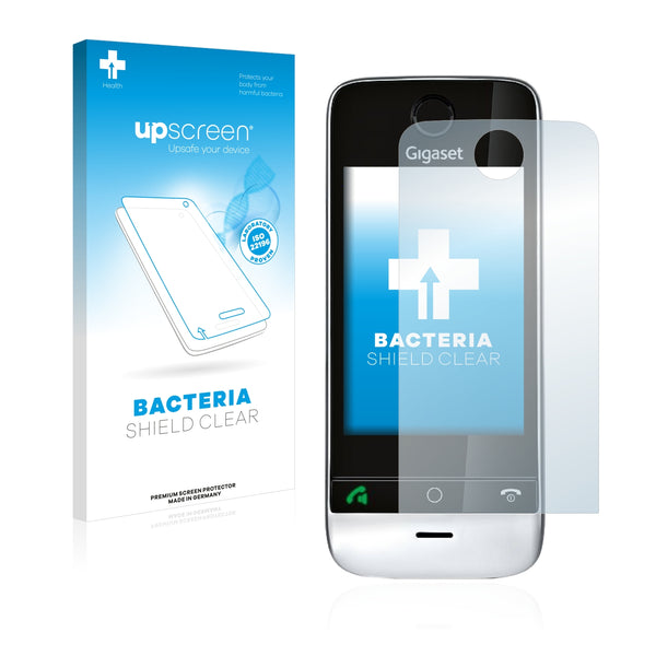 upscreen Bacteria Shield Clear Premium Antibacterial Screen Protector for Siemens Gigaset SL910 (circular cutout)