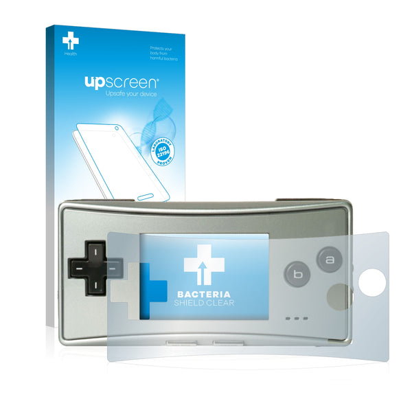 upscreen Bacteria Shield Clear Premium Antibacterial Screen Protector for Nintendo Gameboy Micro