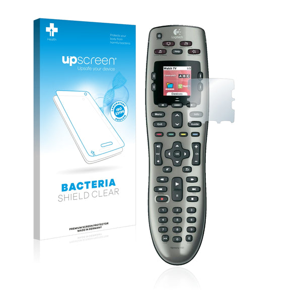 upscreen Bacteria Shield Clear Premium Antibacterial Screen Protector for Logitech Harmony 650