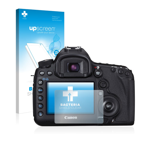 upscreen Bacteria Shield Clear Premium Antibacterial Screen Protector for Canon EOS 5D Mark III