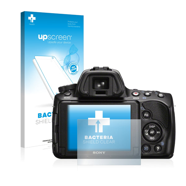 upscreen Bacteria Shield Clear Premium Antibacterial Screen Protector for Sony Alpha 37 (SLT-A37)