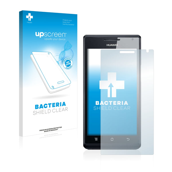 upscreen Bacteria Shield Clear Premium Antibacterial Screen Protector for Huawei Ascend P1 U9200