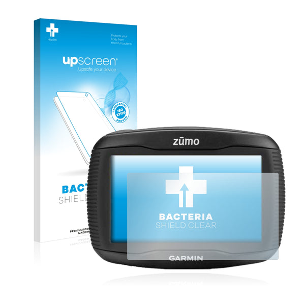 upscreen Bacteria Shield Clear Premium Antibacterial Screen Protector for Garmin zumo 340LM