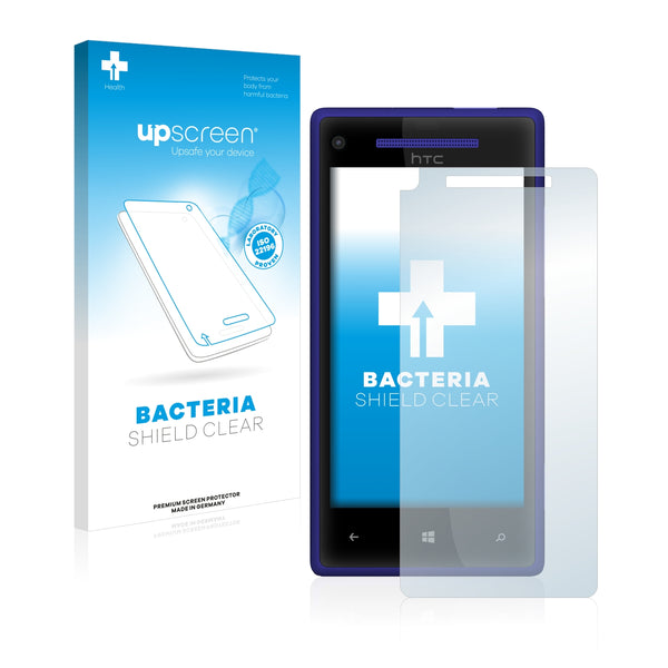 upscreen Bacteria Shield Clear Premium Antibacterial Screen Protector for HTC Windows Phone 8X
