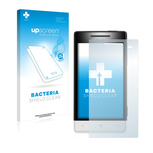 upscreen Bacteria Shield Clear Premium Antibacterial Screen Protector for HTC Windows Phone 8S