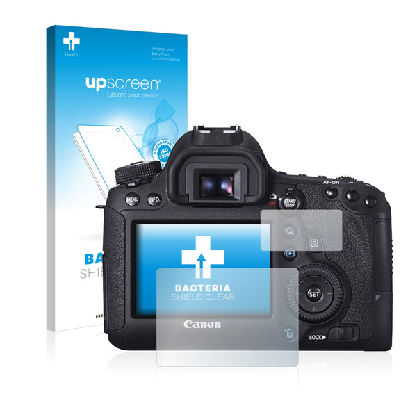 upscreen Bacteria Shield Clear Premium Antibacterial Screen Protector for Canon EOS 6D