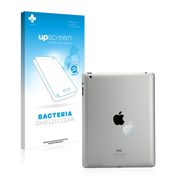 upscreen Bacteria Shield Clear Premium Antibacterial Screen Protector for Apple iPad 4. Generation (Logo)
