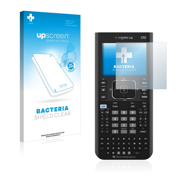 upscreen Bacteria Shield Clear Premium Antibacterial Screen Protector for Texas Instruments Nspire CX CAS