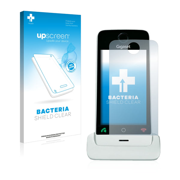 upscreen Bacteria Shield Clear Premium Antibacterial Screen Protector for Siemens Gigaset SL910A (circular cutout)