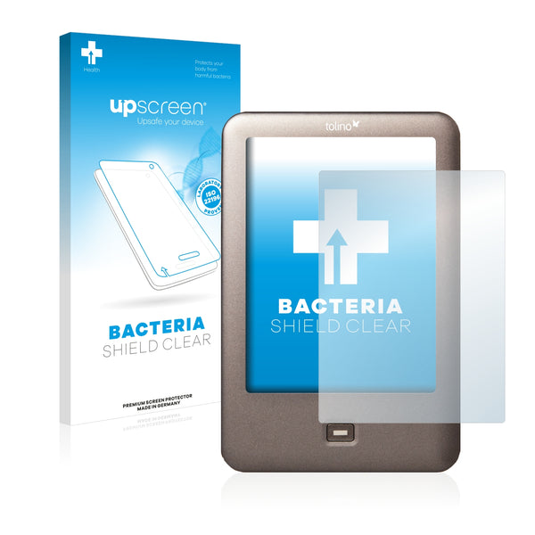 upscreen Bacteria Shield Clear Premium Antibacterial Screen Protector for Tolino Shine