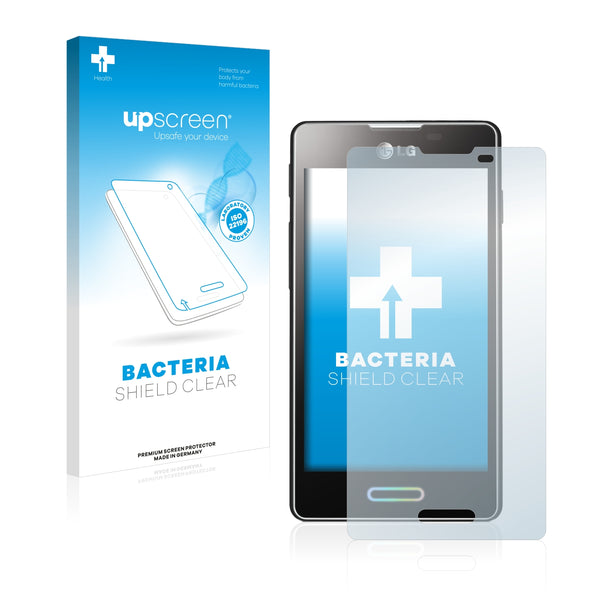 upscreen Bacteria Shield Clear Premium Antibacterial Screen Protector for LG Electronics E460 Optimus L5 II