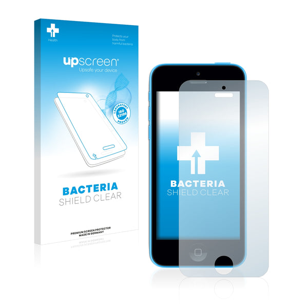 upscreen Bacteria Shield Clear Premium Antibacterial Screen Protector for Apple iPhone 5C