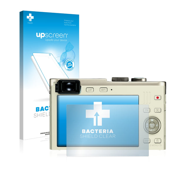 upscreen Bacteria Shield Clear Premium Antibacterial Screen Protector for Leica C (Typ 112)