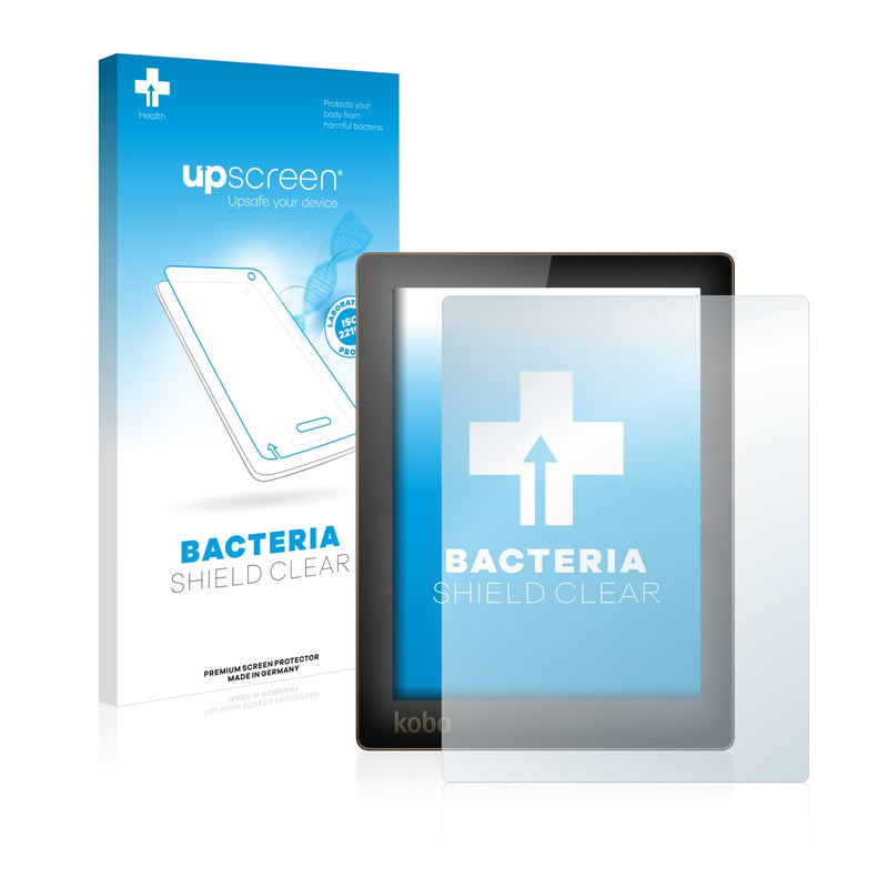 upscreen Bacteria Shield Clear Premium Antibacterial Screen Protector for Kobo Aura