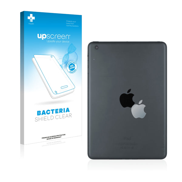 upscreen Bacteria Shield Clear Premium Antibacterial Screen Protector for Apple iPad Mini 2 2013 (Logo)