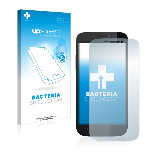 upscreen Bacteria Shield Clear Premium Antibacterial Screen Protector for Kazam Trooper X5.5