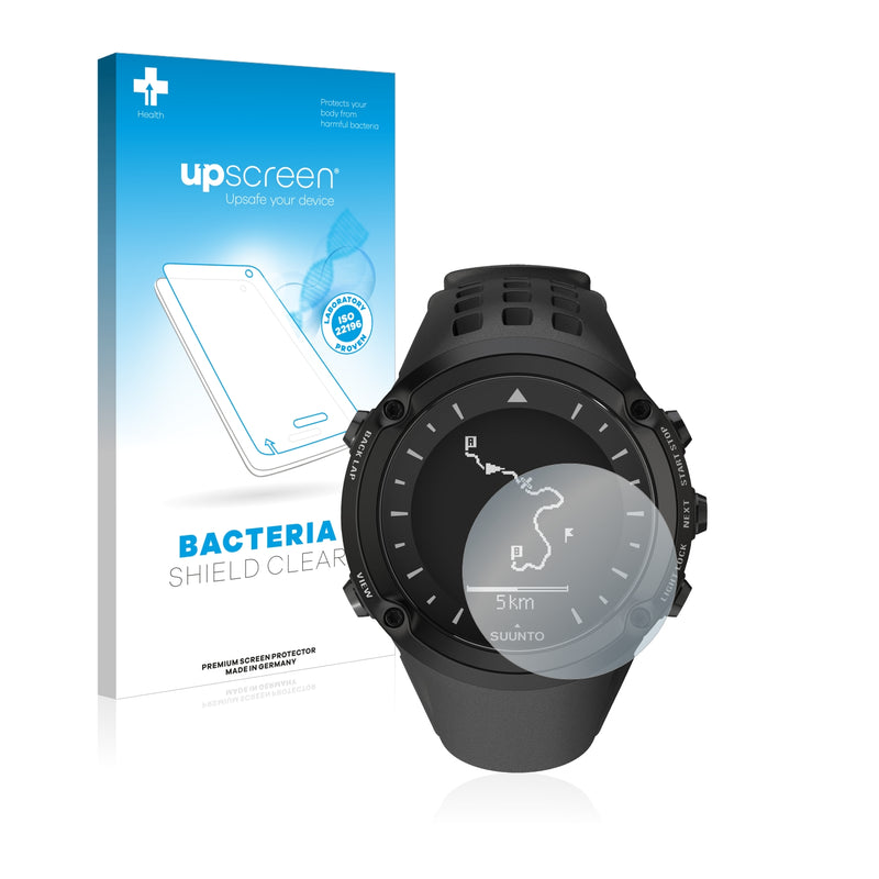 upscreen Bacteria Shield Clear Premium Antibacterial Screen Protector for Suunto Ambit