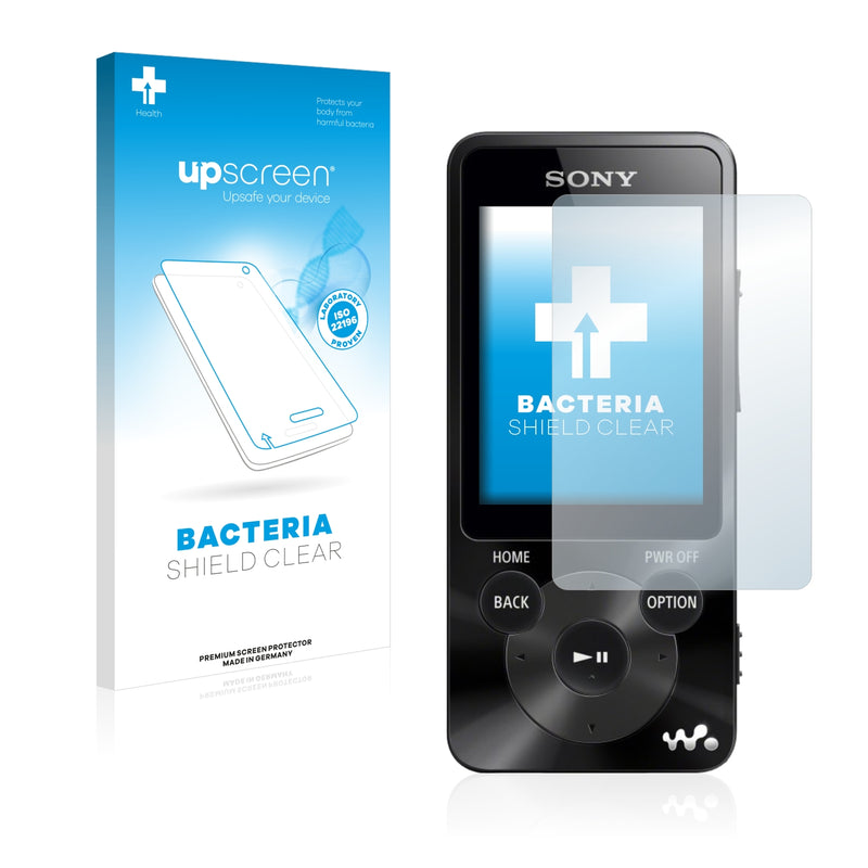 upscreen Bacteria Shield Clear Premium Antibacterial Screen Protector for Sony Walkman NWZ-E585
