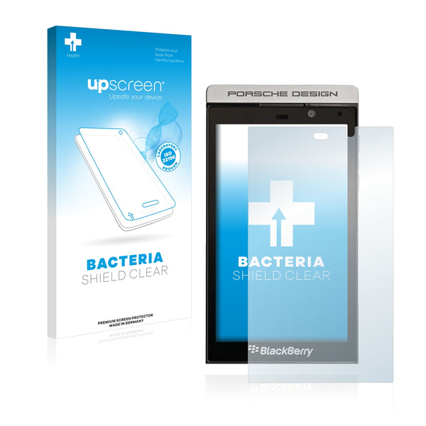 upscreen Bacteria Shield Clear Premium Antibacterial Screen Protector for BlackBerry P9982 Porsche Design