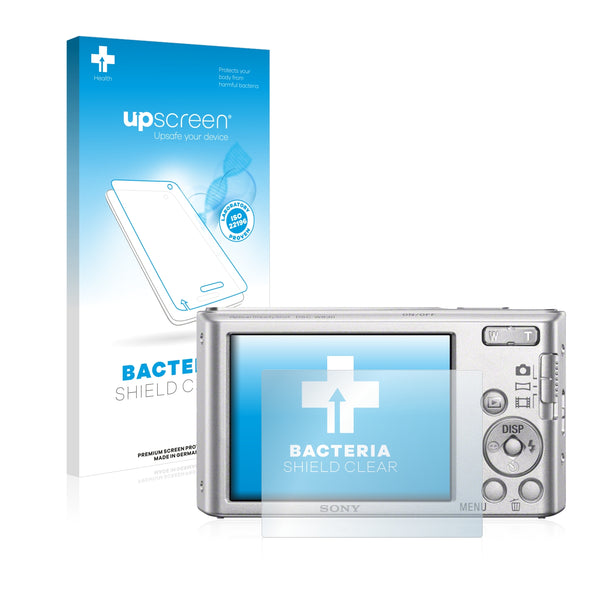 upscreen Bacteria Shield Clear Premium Antibacterial Screen Protector for Sony Cyber-Shot DSC-W830