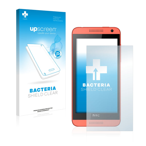 upscreen Bacteria Shield Clear Premium Antibacterial Screen Protector for HTC Desire 610