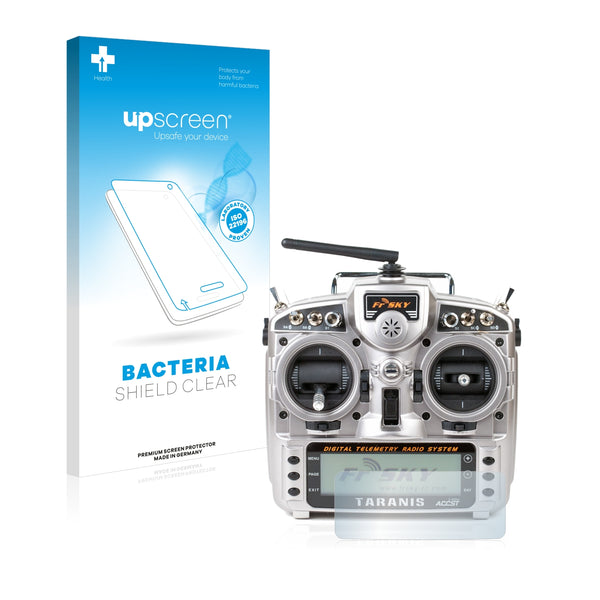 upscreen Bacteria Shield Clear Premium Antibacterial Screen Protector for FrSky Taranis X9D