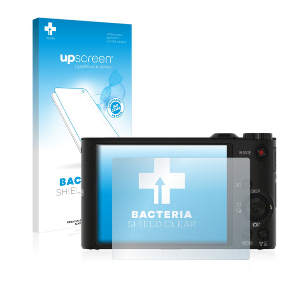 upscreen Bacteria Shield Clear Premium Antibacterial Screen Protector for Sony Cyber-Shot DSC-WX350