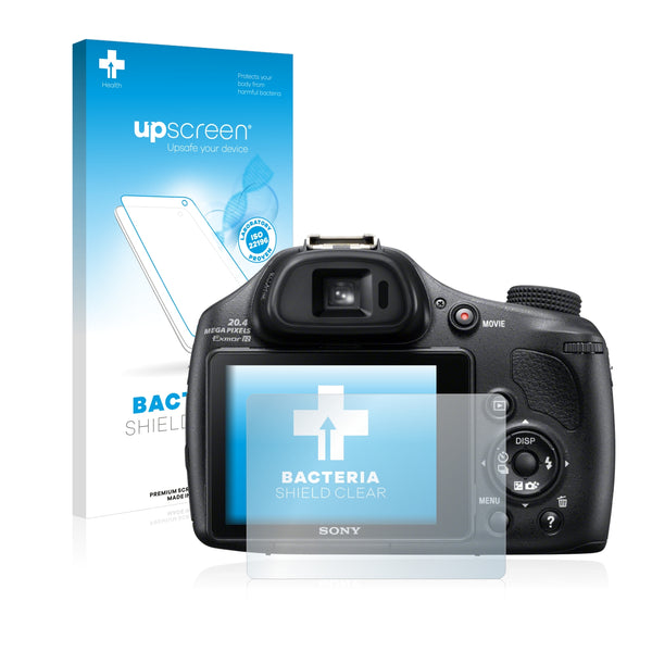 upscreen Bacteria Shield Clear Premium Antibacterial Screen Protector for Sony Cyber-Shot DSC-HX400V