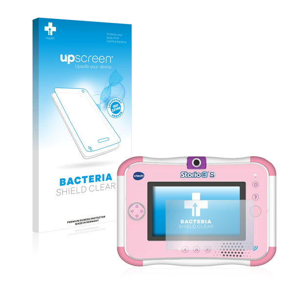 upscreen Bacteria Shield Clear Premium Antibacterial Screen Protector for Vtech Storio 3 S