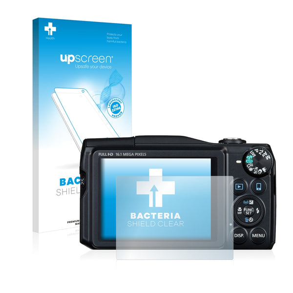 upscreen Bacteria Shield Clear Premium Antibacterial Screen Protector for Canon PowerShot SX700 HS