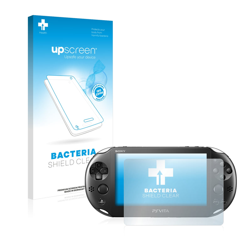 upscreen Bacteria Shield Clear Premium Antibacterial Screen Protector for Sony Playstation PCH-2000-Serie PS Vita Slim Touchpad