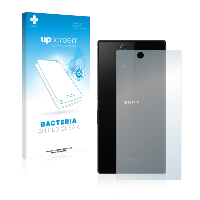 upscreen Bacteria Shield Clear Premium Antibacterial Screen Protector for Sony Xperia Z Ultra C6833 (Back)