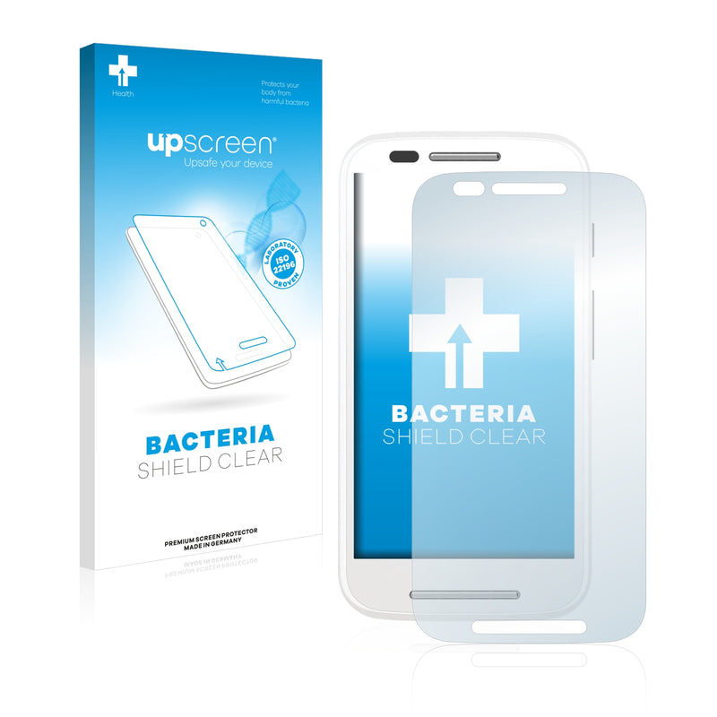 upscreen Bacteria Shield Clear Premium Antibacterial Screen Protector for Motorola Moto E