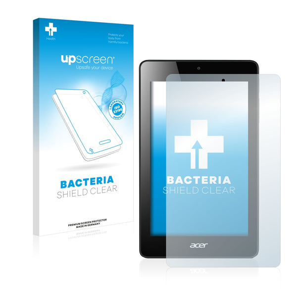 upscreen Bacteria Shield Clear Premium Antibacterial Screen Protector for Acer Iconia One 7 B1-730