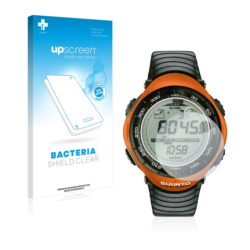 upscreen Bacteria Shield Clear Premium Antibacterial Screen Protector for Suunto Vector Orange